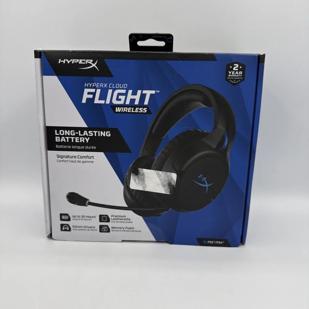 HyperX Cloud Flight-Wireless Gaming Headset 30-hour battery for PS5 and PS4*New